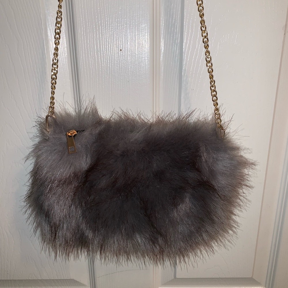 Never Worn Furry Crossbody